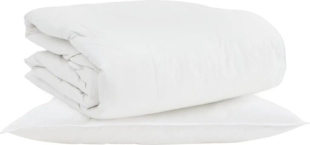vidaXL Piumone 2 in 1 Piuma Bianca e Cuscino - Offerta Letto Completo