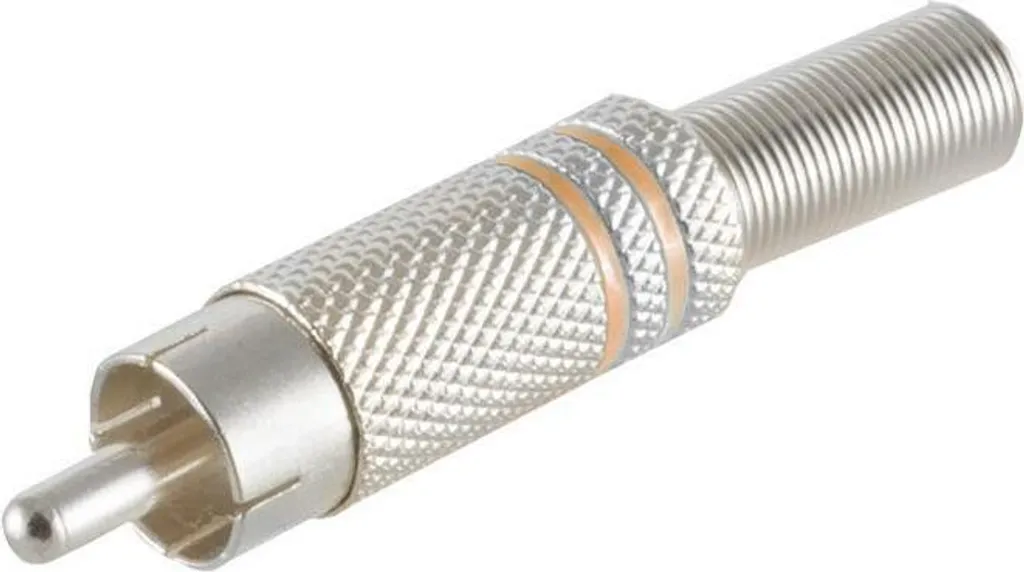 Spinotto RCA S/CONN 52000-Y Giallo - Metallo 6mm per Cavi Custom