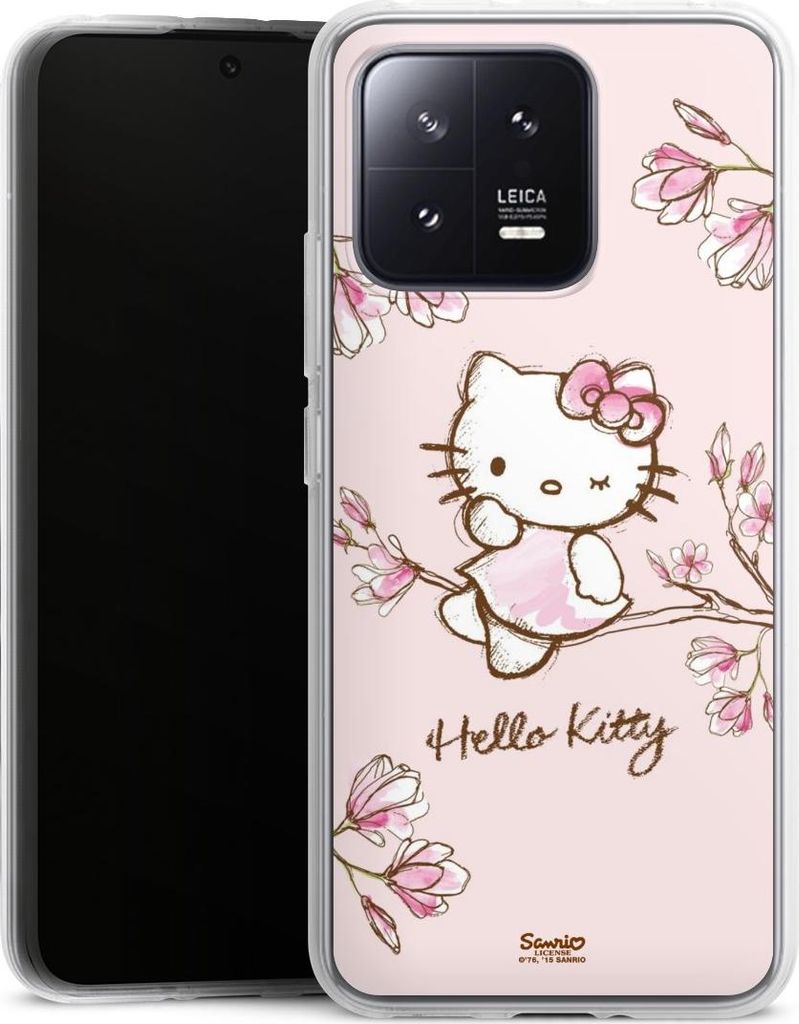 DeinDesign Handyhülle für Xiaomi 13 Silikon Hülle Case Smartphone Schutzhülle Fanartikel Hanami Hello Kitty