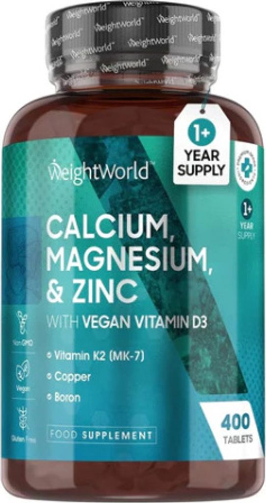 Doplněk stravy WeightWorld Calcium+Magnesium+Zinc, 400 Obrázek produktu 