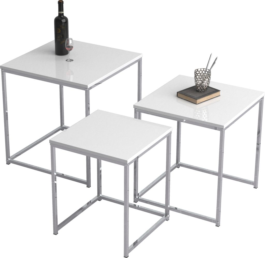 3-tlg Beistelltisch Couchtisch Sofatisch Produktbild 