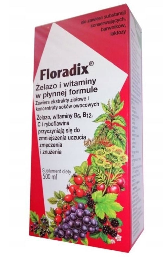 Floradix Żelazo I Witaminy, 500 ml Obrázek produktu 
