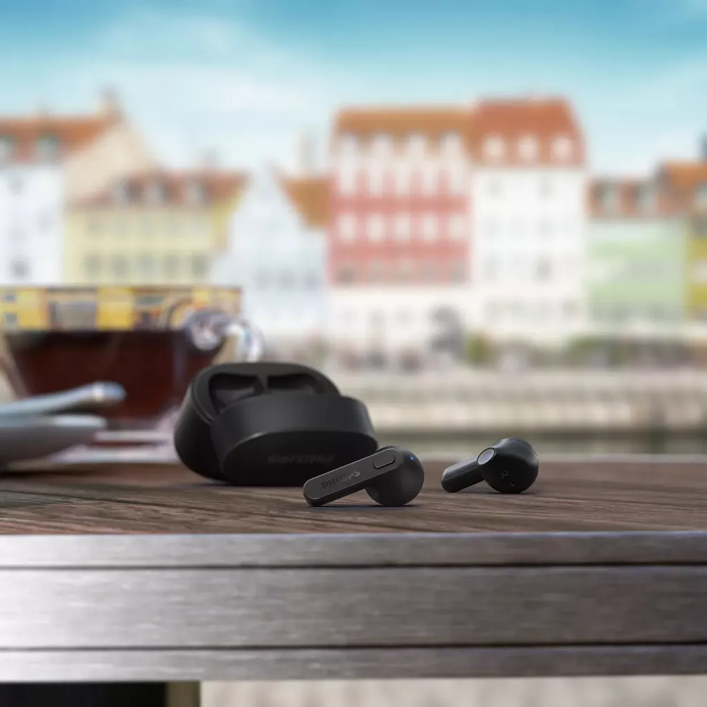 Écouteurs TWS Philips TAT2236BK Bluetooth avec Boîtier de Charge Compact