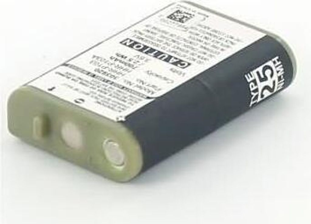 Akku für Panasonic Type 25 NiMH 3,6 Volt 650 mAh weiß.