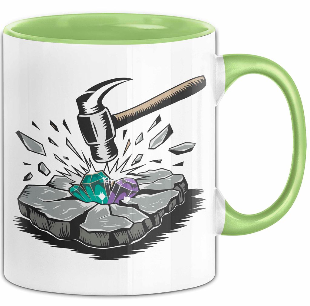 Geologe Tasse Geschenkidee für Felsenliebhaber (Grün)