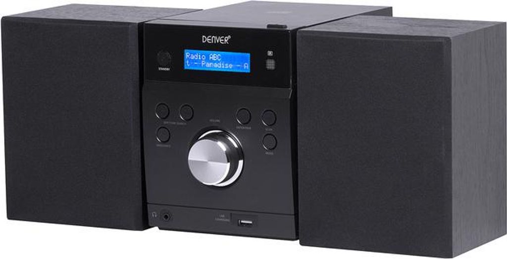 Denver MCA-240, System micro domowego audio, Czarny, Górą, Zdjęcie produktu 