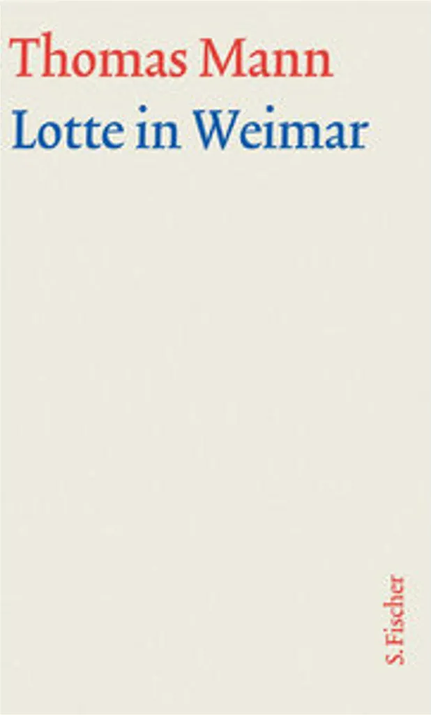 Lotte à Weimar par Thomas Mann - Édition de Francfort Commentée - 2
