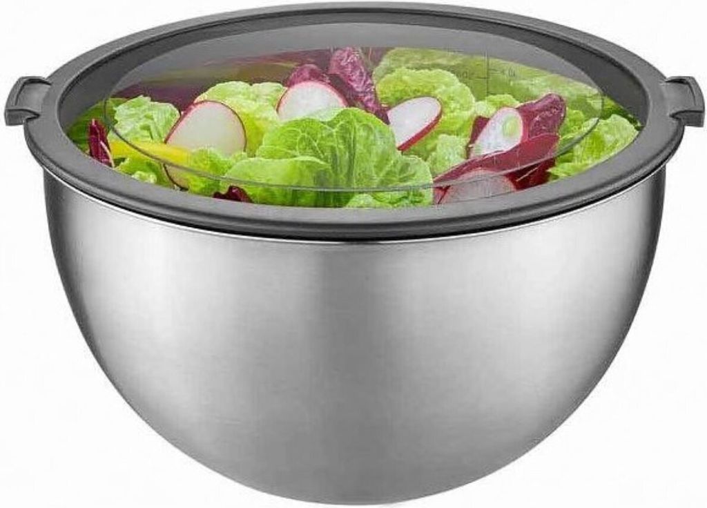 Set mit 3 salatschüsseln (1 l/2,5 l/4,5 l) mit luftdichten Produktbild 
