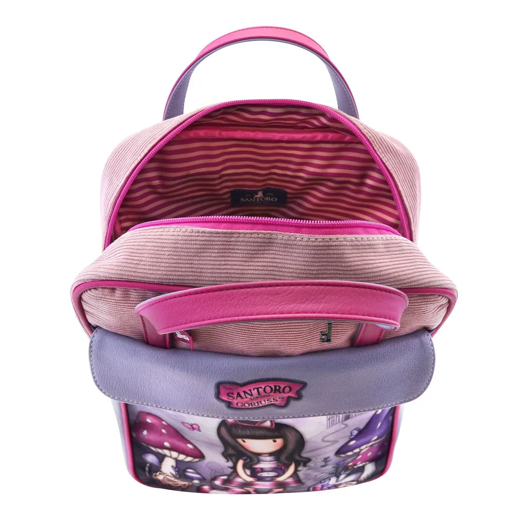 Sac à dos d'école Gorjuss Cheshire Cat rose - Usage urbain - 2