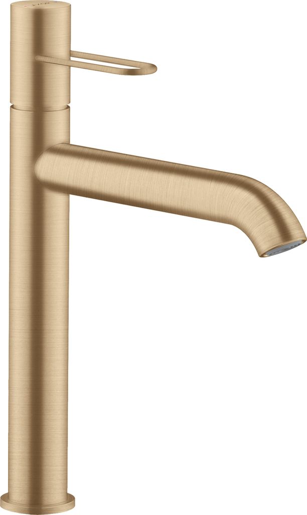 hansgrohe AXOR Uno Einhebel-Waschtischmischer 190, Bügelgriff, ohne Zugstangen-Ablaufgarnitur, Ausladung 201mm, 38032140