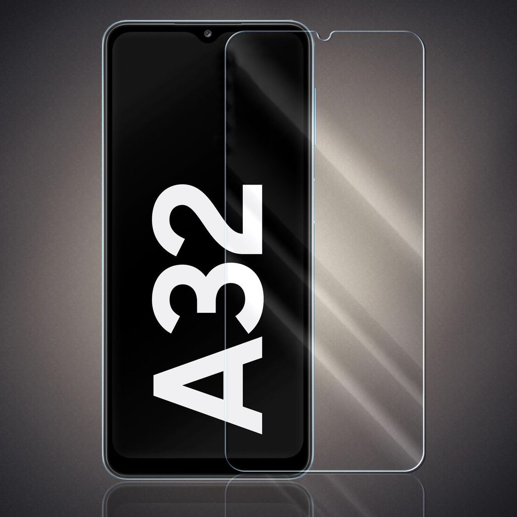 Panzer Folie für Samsung Galaxy A32 Echt Glas Produktbild 