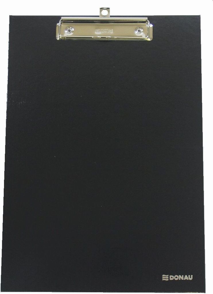 DONAU 3708100-01 Klemmbrett Life, A4, 24x34cm, schwarz