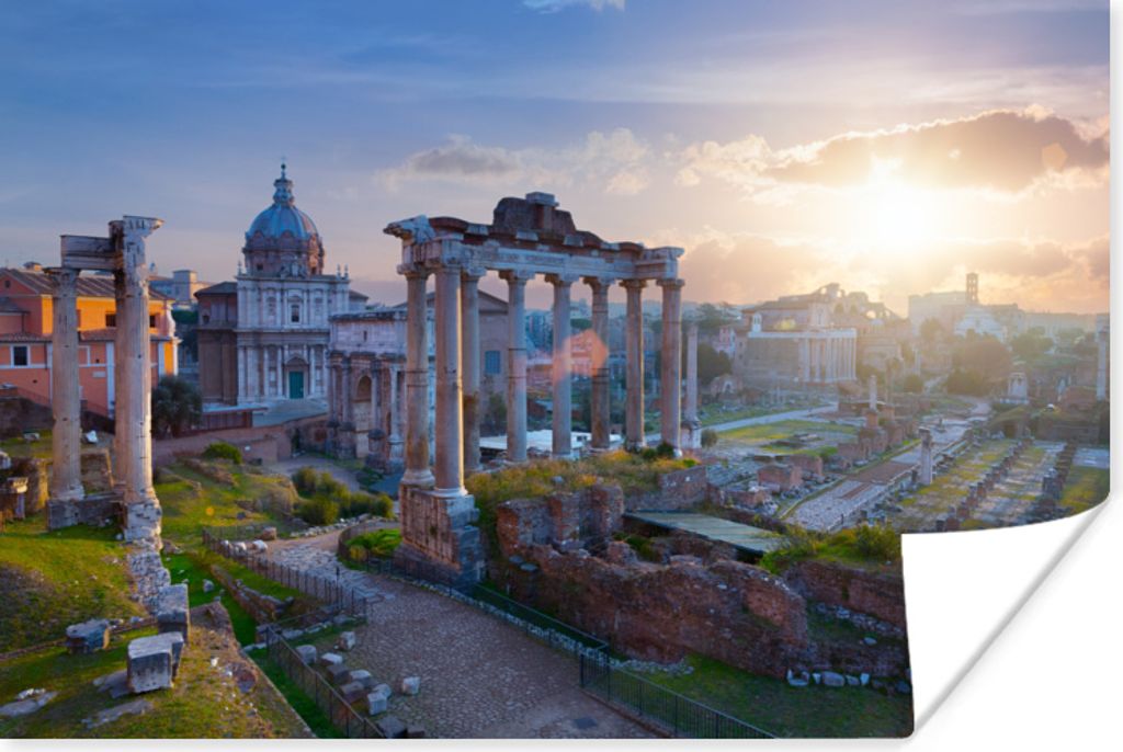 MuchoWow Poster Rom - Sonne - Italien 60x40 cm - Schlafzimmerdekoration
