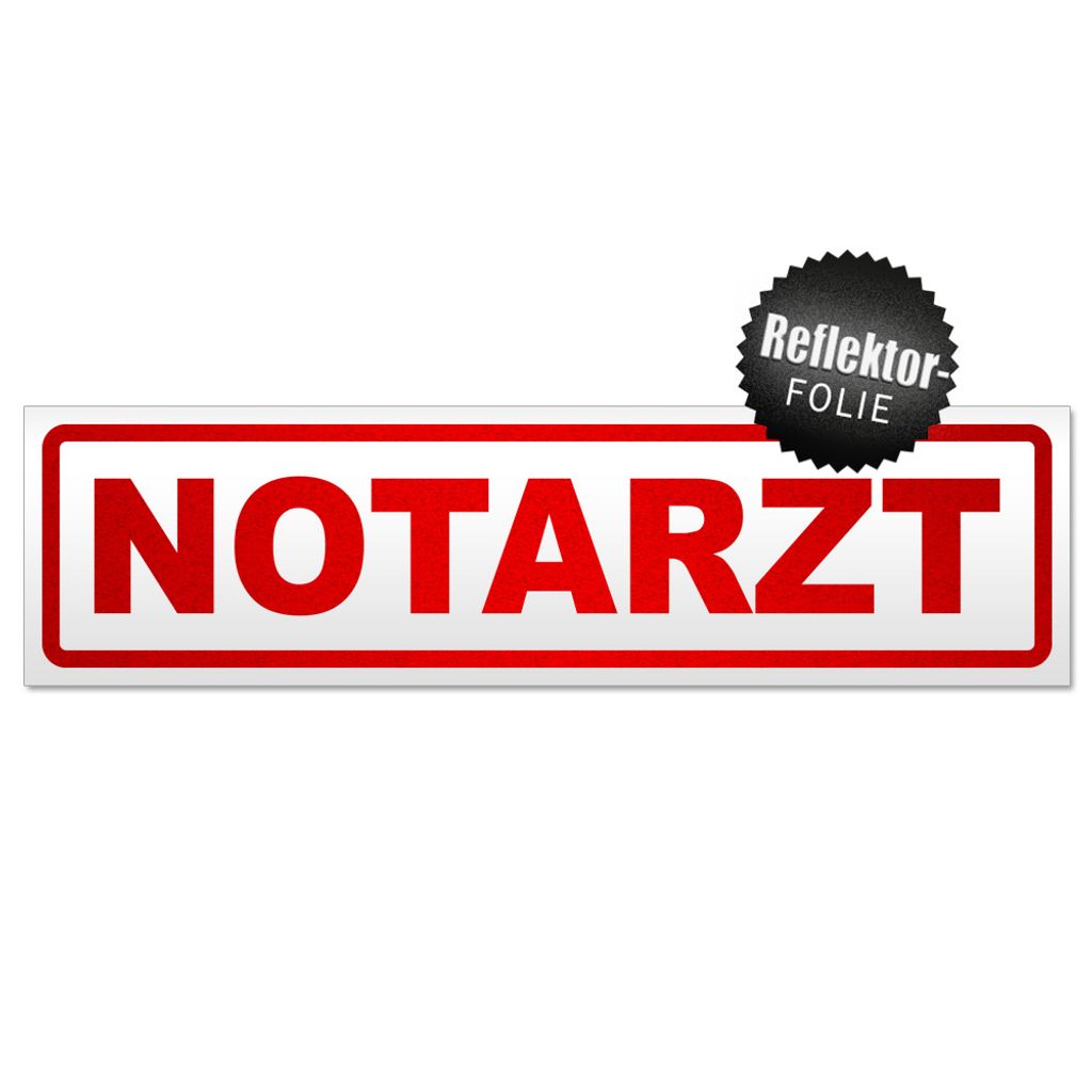 Notarzt Magnetschild Schild magnetisch