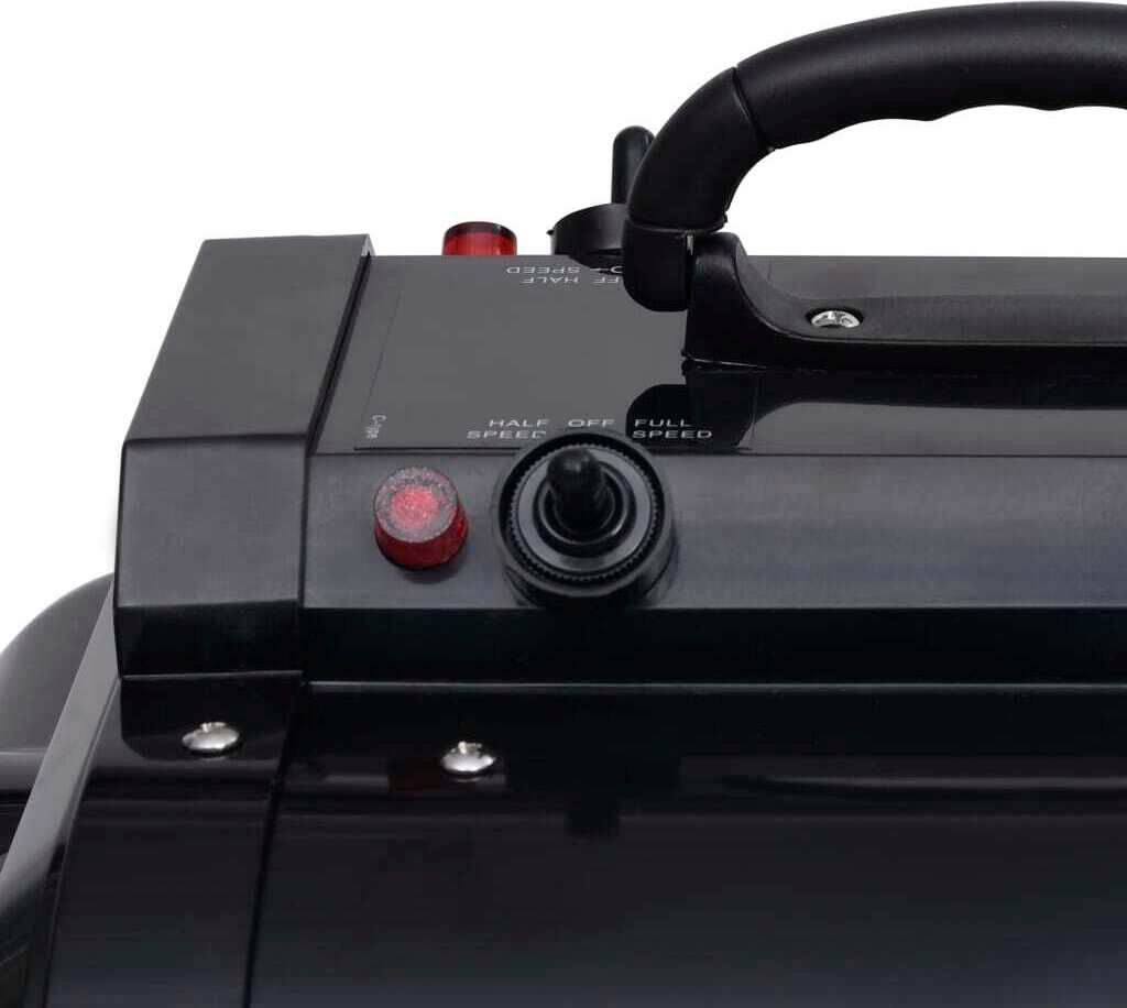vidaXL Haustiertrockner Doppelmotor Schwarz Produktbild 