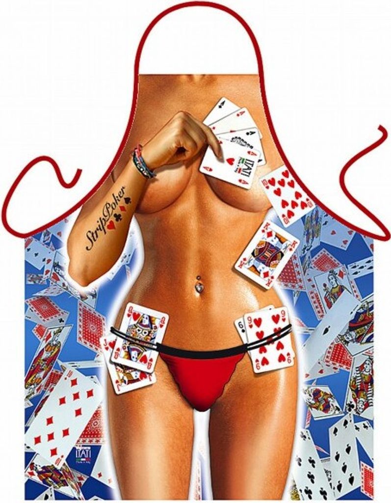 Grill u. Küchenschürze - Strip Poker Girl