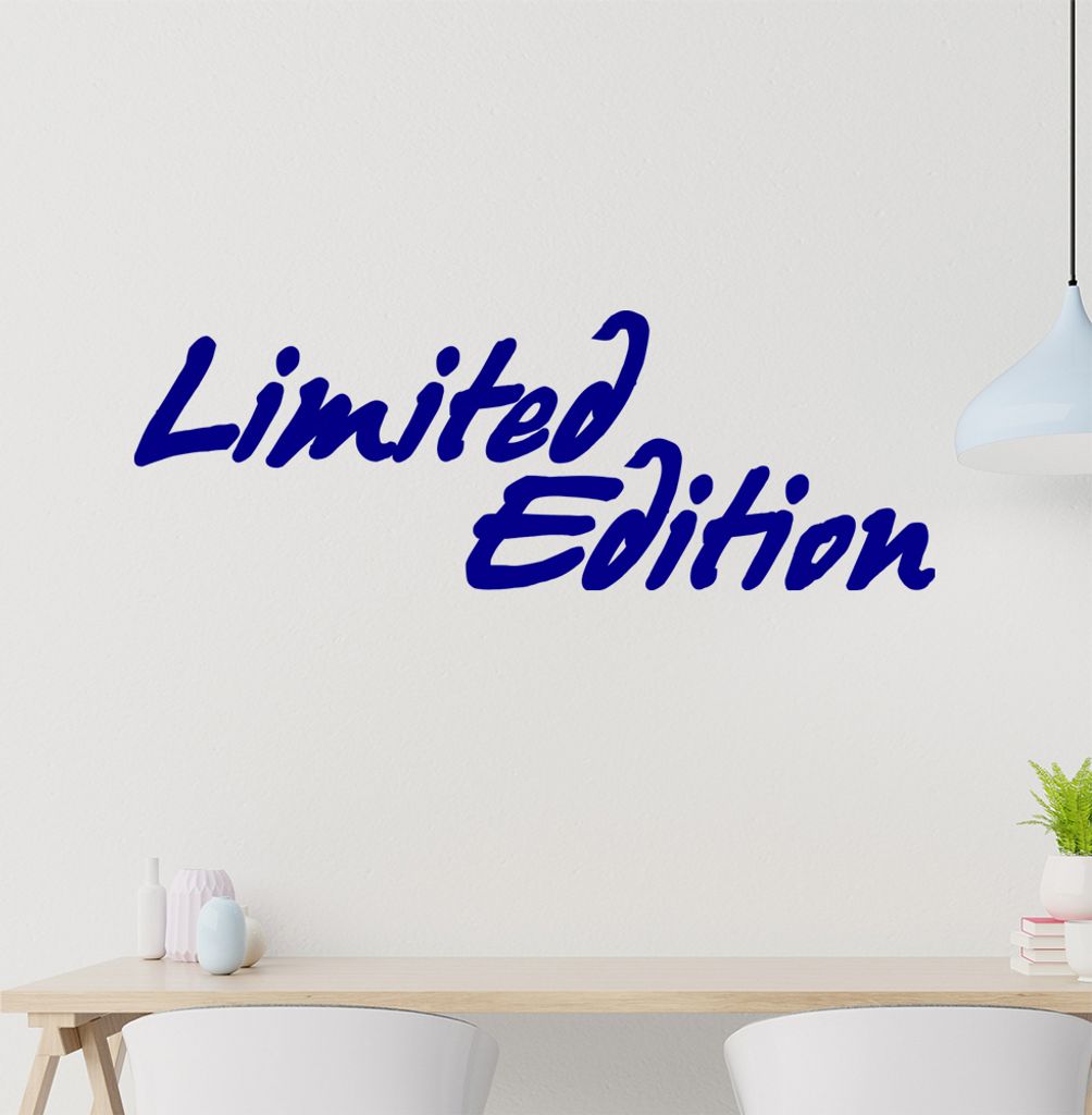 Limited Edition Wandtattoo in 6 Größen - Wandaufkleber Wall Sticker - Dekoration, Küche, Wohnzimmer, Schlafzimmer, Badezimmer