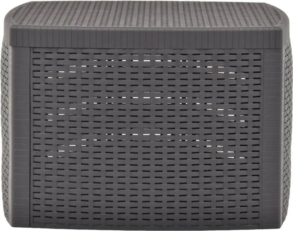 Table d'Appoint Carrée Moka 54 cm Résistante et Légère en Plastique