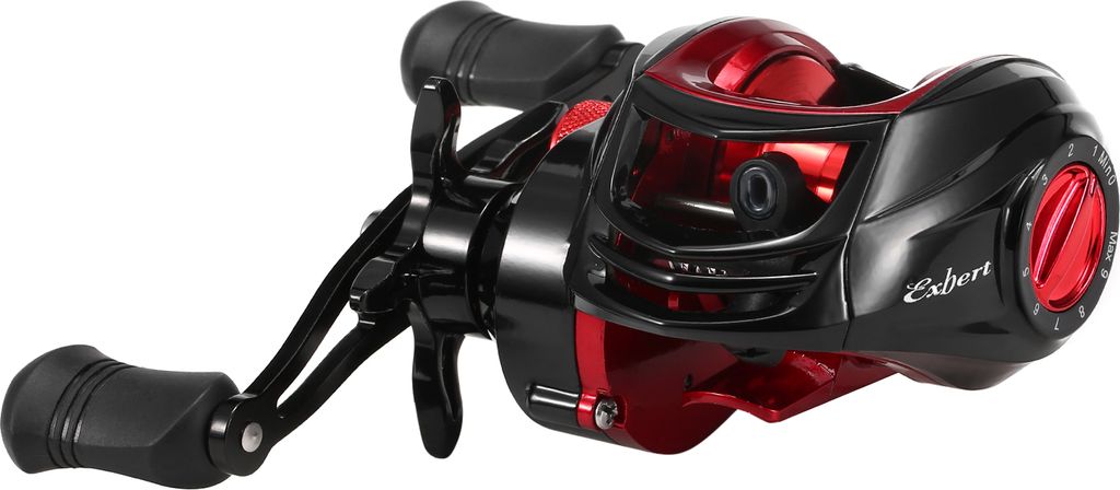 Baitcasting-Rolle 18 + 1BB Kugellager Baitcasting-Angelrolle Hohe Geschwindigkeit 7,2: 1 uebersetzungsverhaeltnis Magnetisches Bremssystem Baitcast...