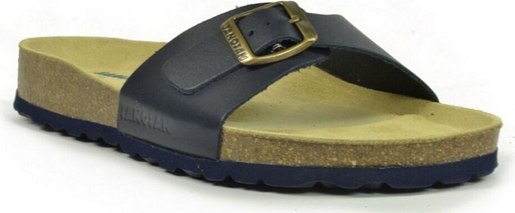 Sanosan - Damen Sandalen "Malaga", Leder BS3059 (37 EU) (Marineblau)