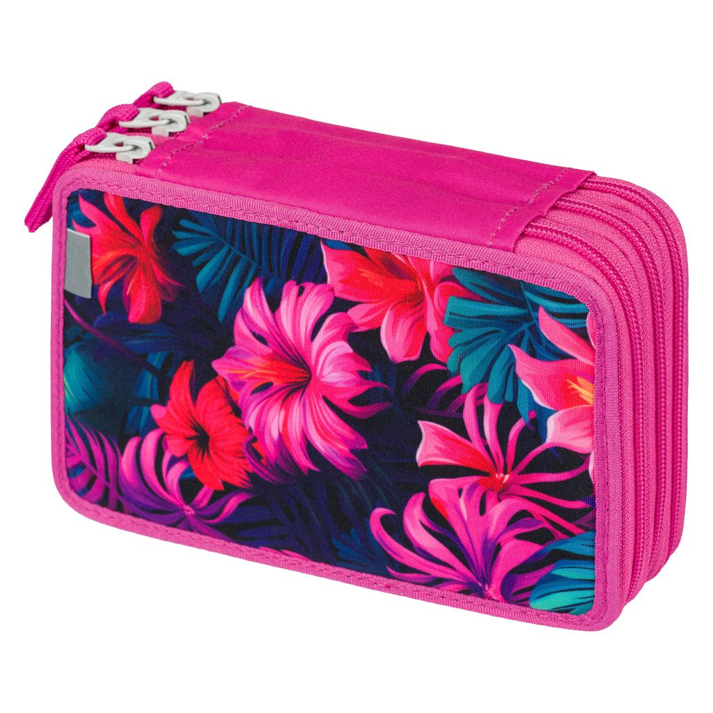 BAAGL School Trousse à crayons à trois niveaux Flamingos Image du produit 