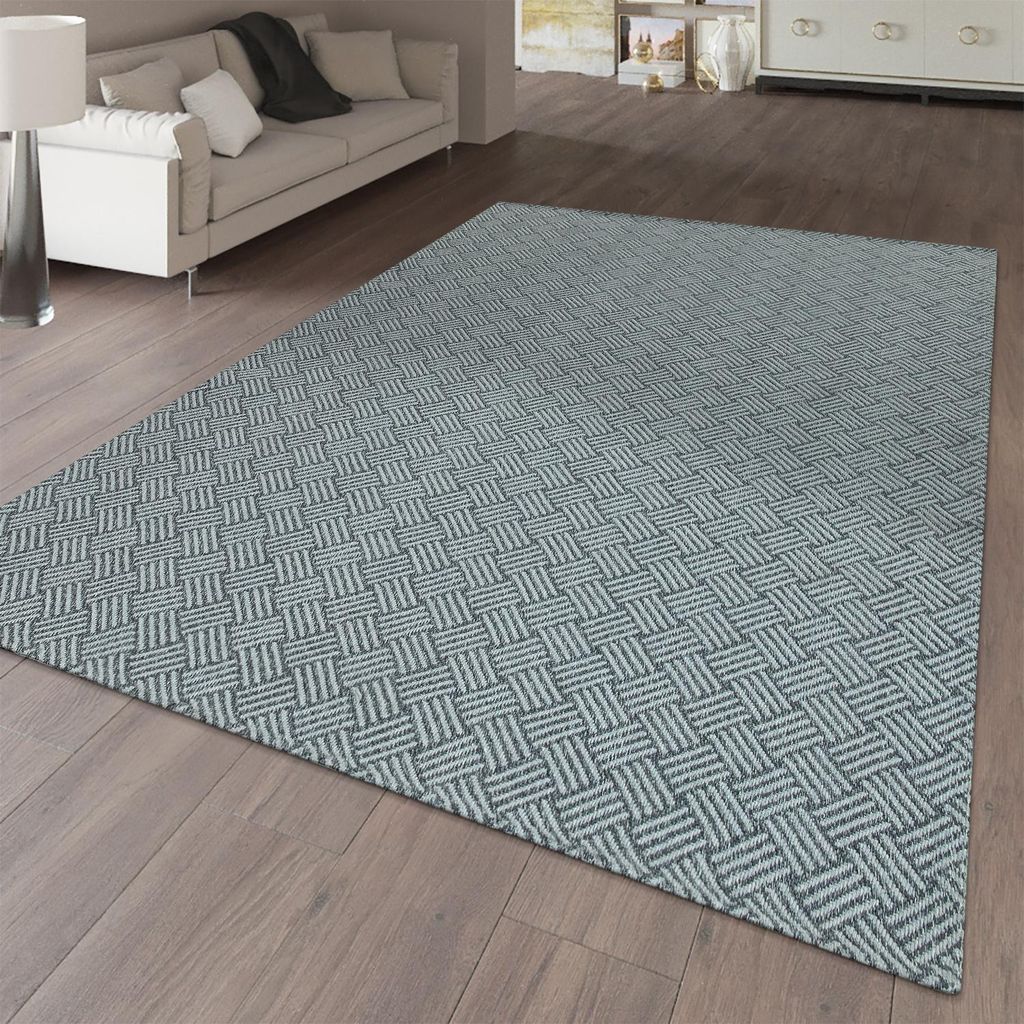 TT Home Flachgewebter Teppich Geometrisches Muster Produktbild 