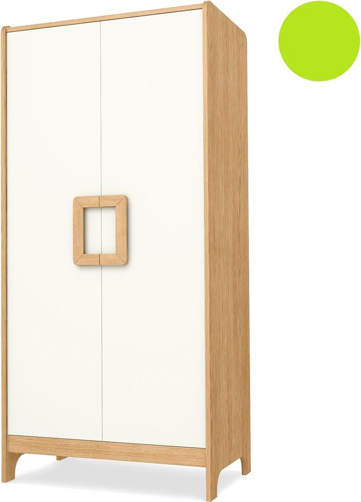 Timoore First Kleiderschrank 2 türig in 5 Farben : Grün Farbe: Grün