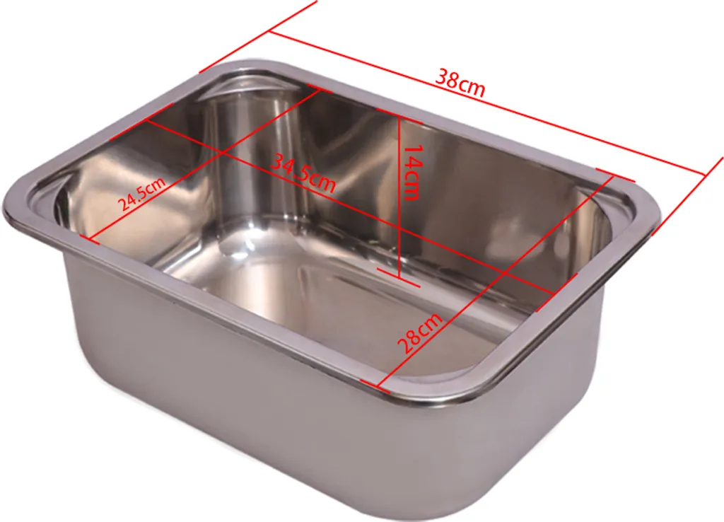 Évier de cuisine compact pour van et fourgon aménagé en inox léger