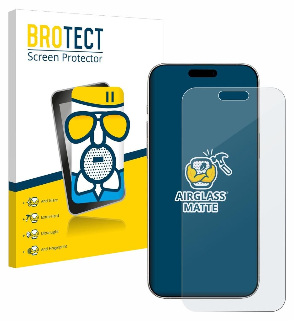 A product shot of a screen protector and its packaging.