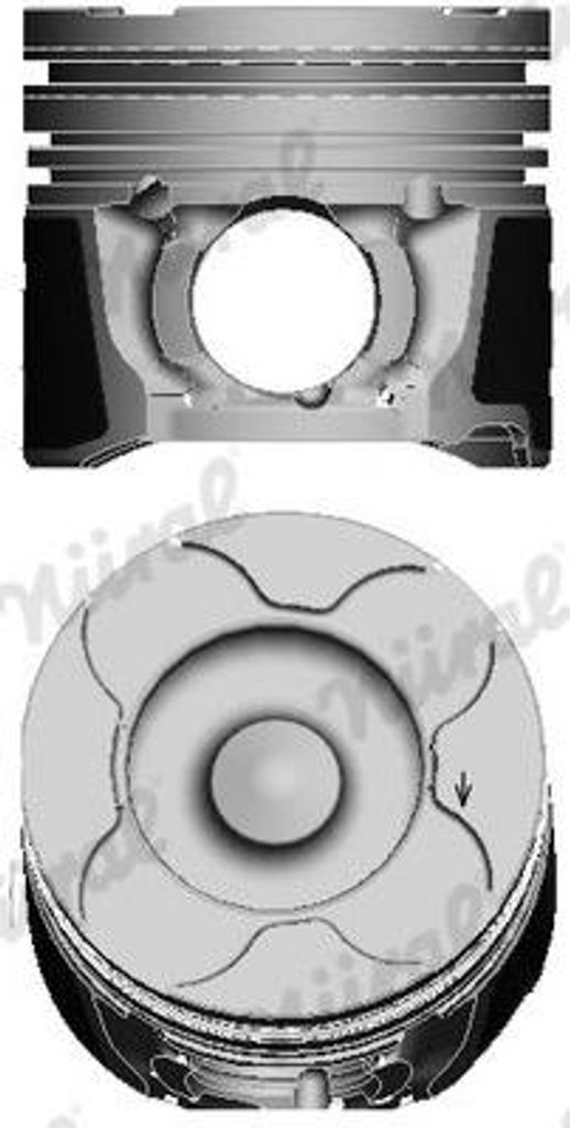 NÜRAL 87-424000-00 Kolben für FORD Fiesta Mk6 Schrägheck (JA8, JR8) Fiesta Mk5 Schrägheck (JH1, JD1, JH3, JD3) Focus II Schrägheck (DA, HCP, DP)