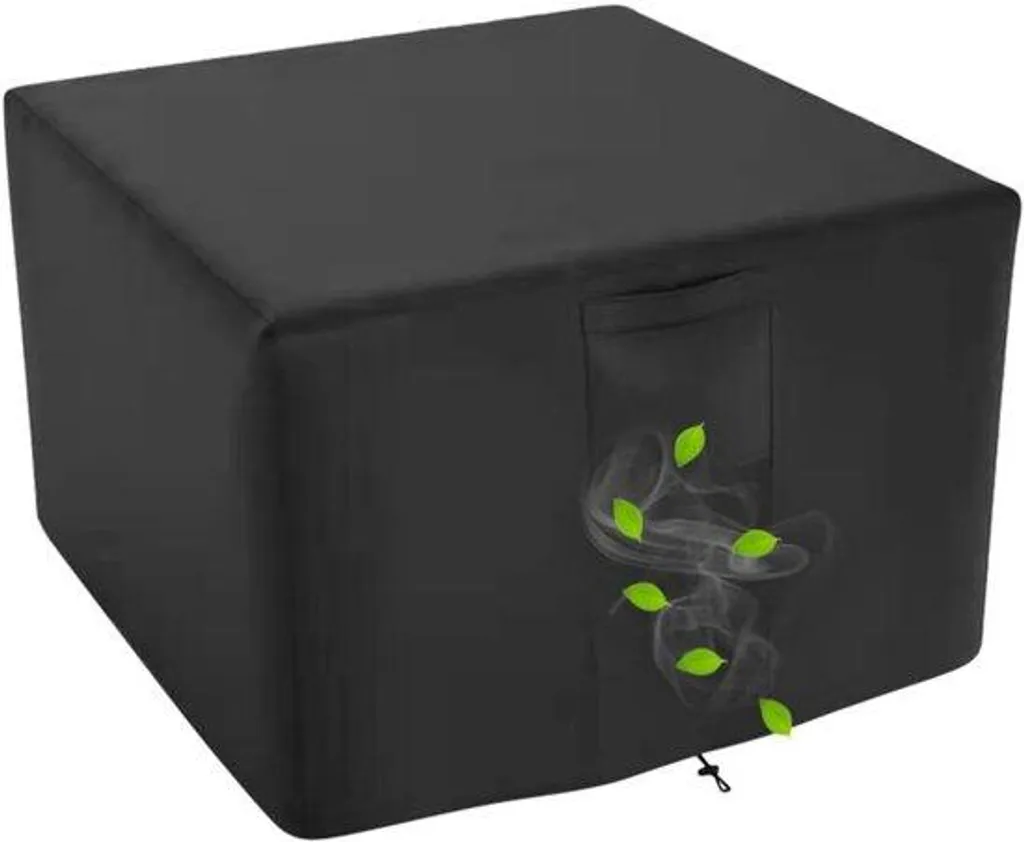 Bâche de protection brasero carré 82x82 cm imperméable et anti-soleil