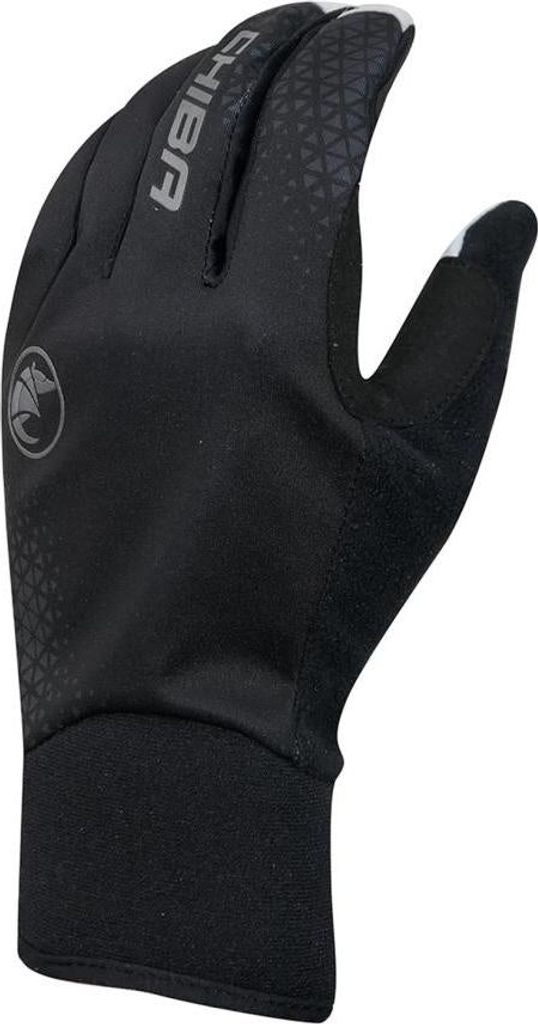 CHIBA Race Performer Light - Radhandschuhe sz/silber, winddicht & atmungsakti...