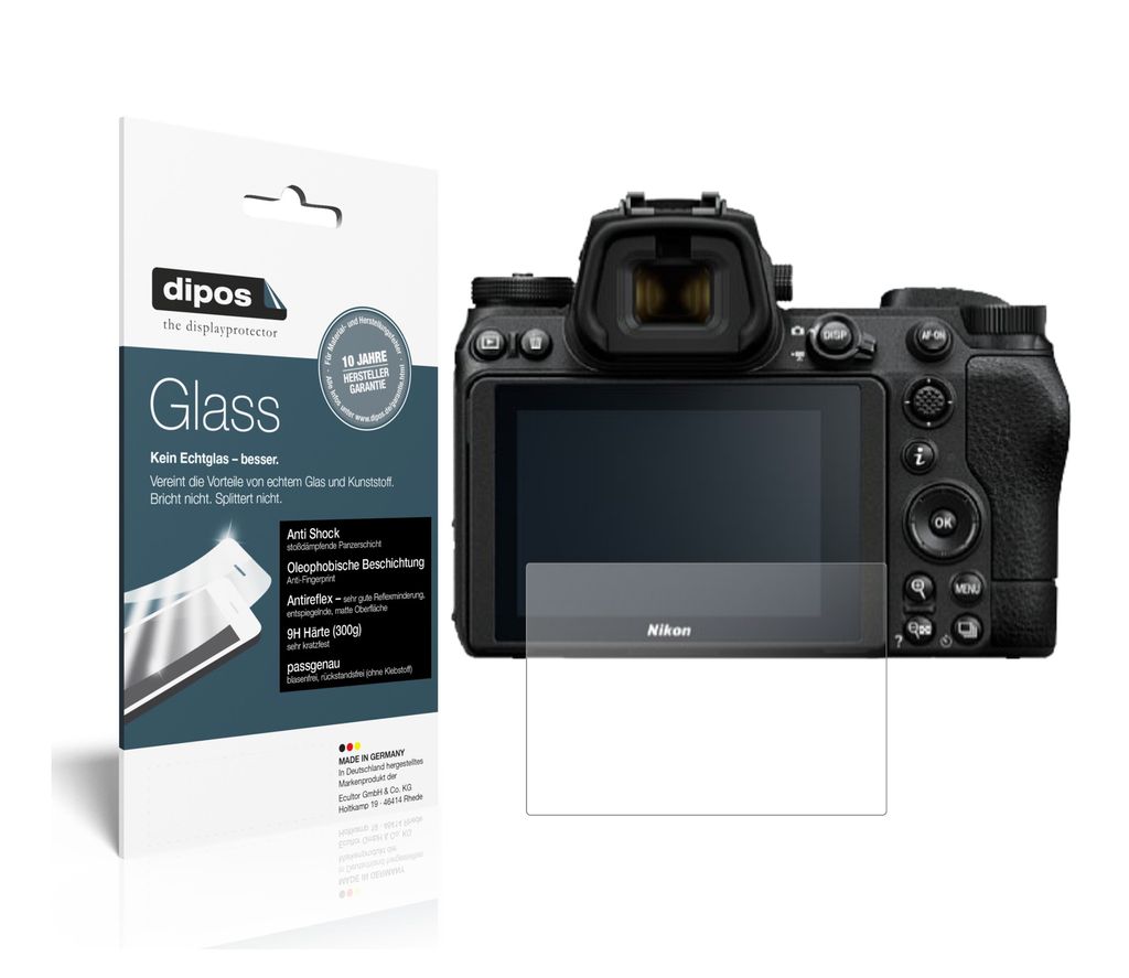1x Schutzfolie für Nikon Z 7II matt - Anti-Shock 9H Folie Produktbild 
