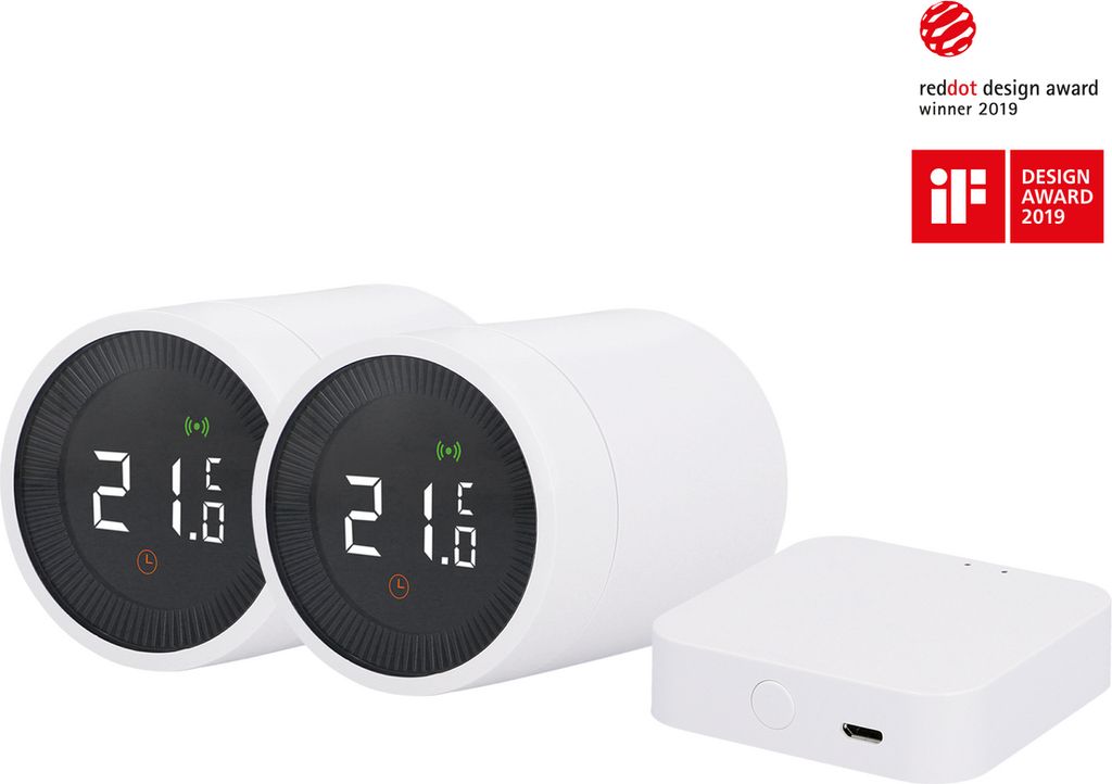 UNITEC ZIGBEE WiFi Heizkörper-Thermostat Starterset Produktbild 