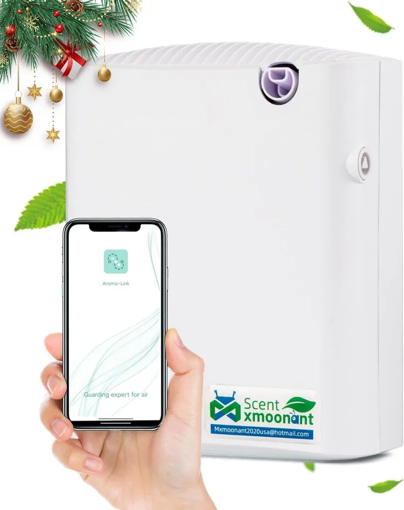 Diffuseur d'huiles essentielles WiFi 300ml - Nébuliseur programmable 100m²
