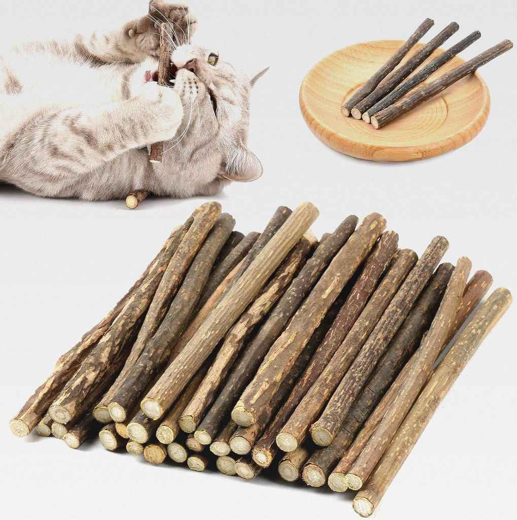 35stück Katzenminze Stick, Matatabi Stick Katze, Katzenminze Spielzeug - Natürlich Und Sicher, Kaustäbchen Für Katzen Zur Zahnpflege, Vorbeugun...