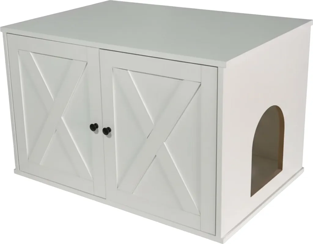 Armadio per Gatti Relaxdays: Mobile Lettiera in Legno Design Moderno