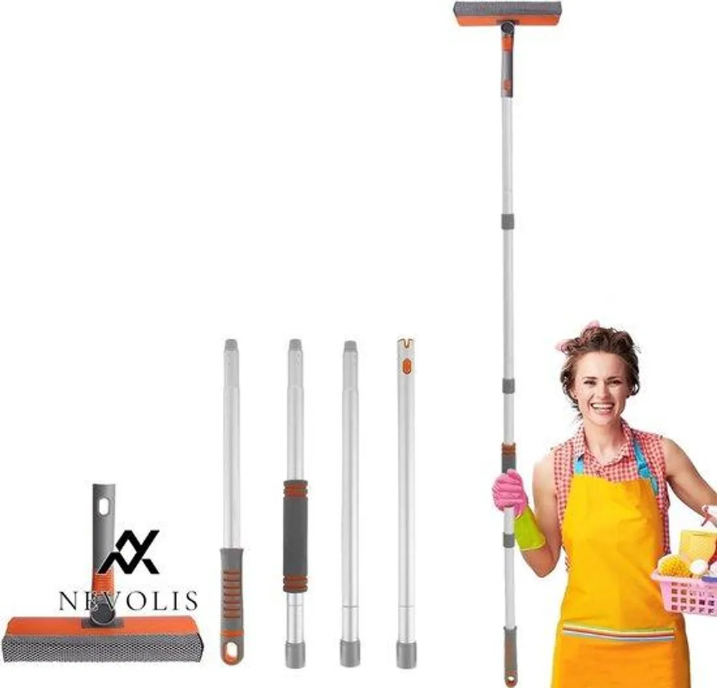 Perche alu extensible pour vitres 1m60 - Manche télescopique vitre pro