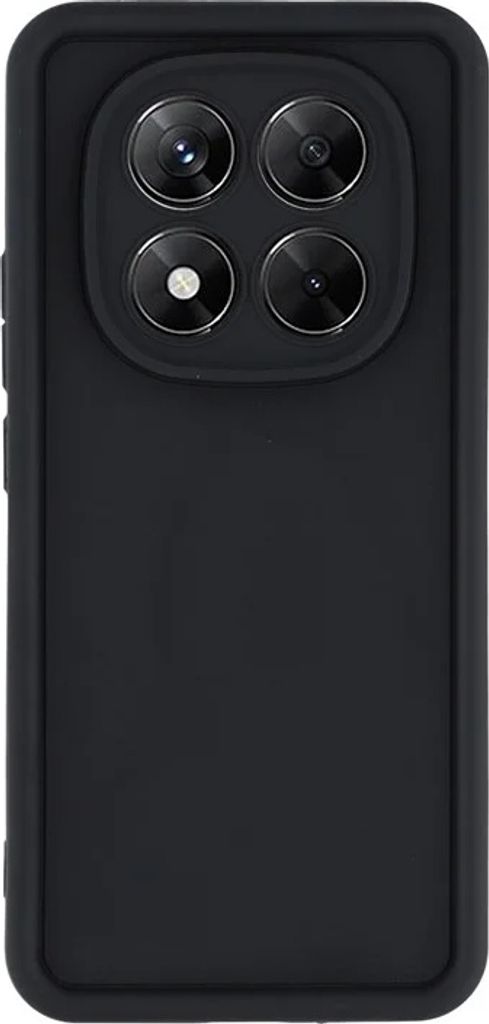 Hülle für Xiaomi Redmi Note 14 Pro 5G / Xiaomi Poco X7 - Phonesta Grooved Silikon Back Cover - Schwarz