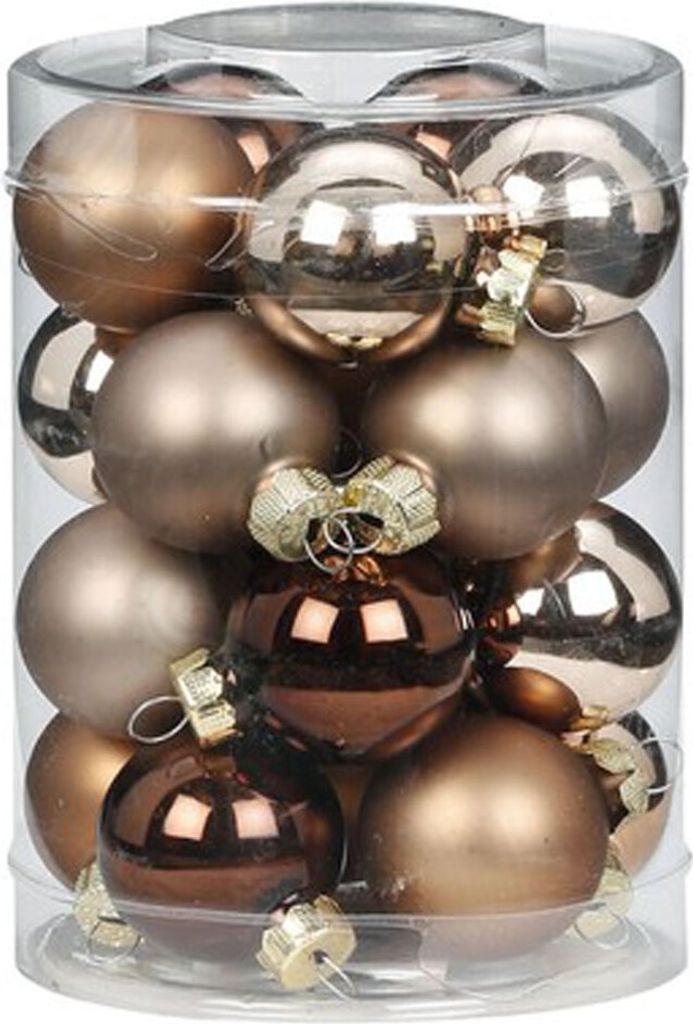 Weihnachtskugeln Glas 3cm Elegant Lounge, 20 Stück Produktbild 