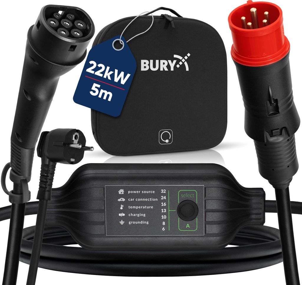 Bury PowerFlash tragbare Ladestation PF9040 SET EU