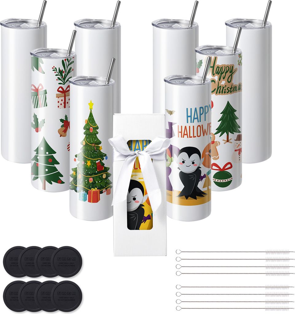 VEVOR 8-pack rovný sublimační hrnek, prázdný hrnek o objemu Obrázek produktu 