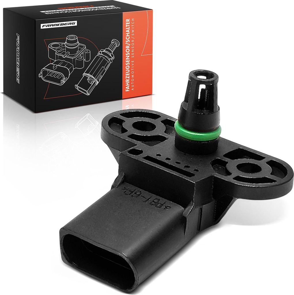 Frankberg 1x Sensor Saugrohrdruck für VW Golf 5K Passat Audi A6 4G Skoda Porsche