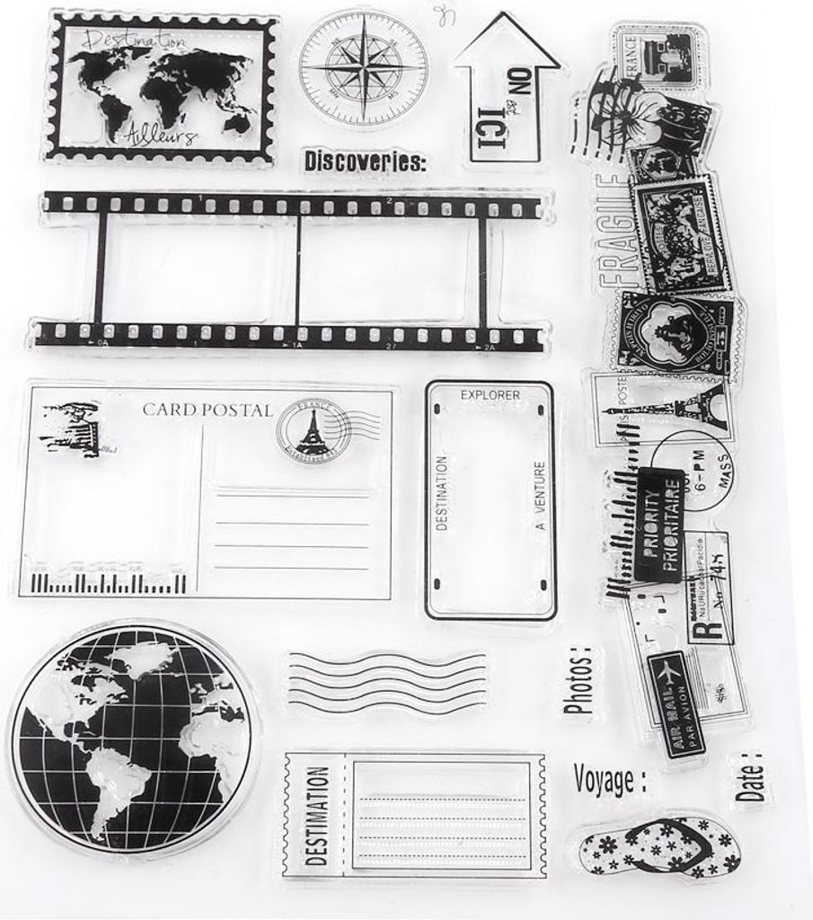 Silikonstempel, transparente Briefmarkenfoto Album Dekorative Kartenkarten für die Herstellung von DIY Scrapbooking Decoration School Home
