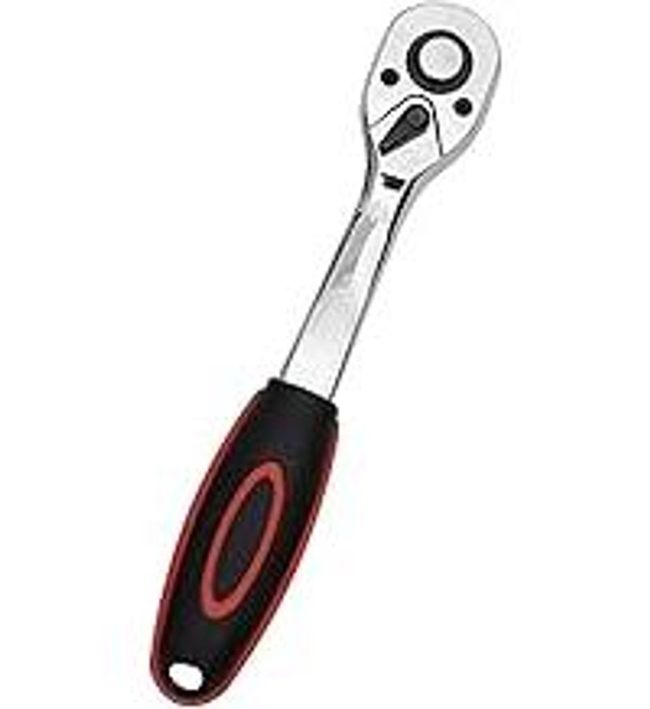 Umschaltknarre, Ratschenschlüssel, Ratschen Steckschlüssel, 1/4 Zoll Rachet Wrench mit 72 Zähnen, Ratschenantrieb Steckschlüssel, Schnellversch...