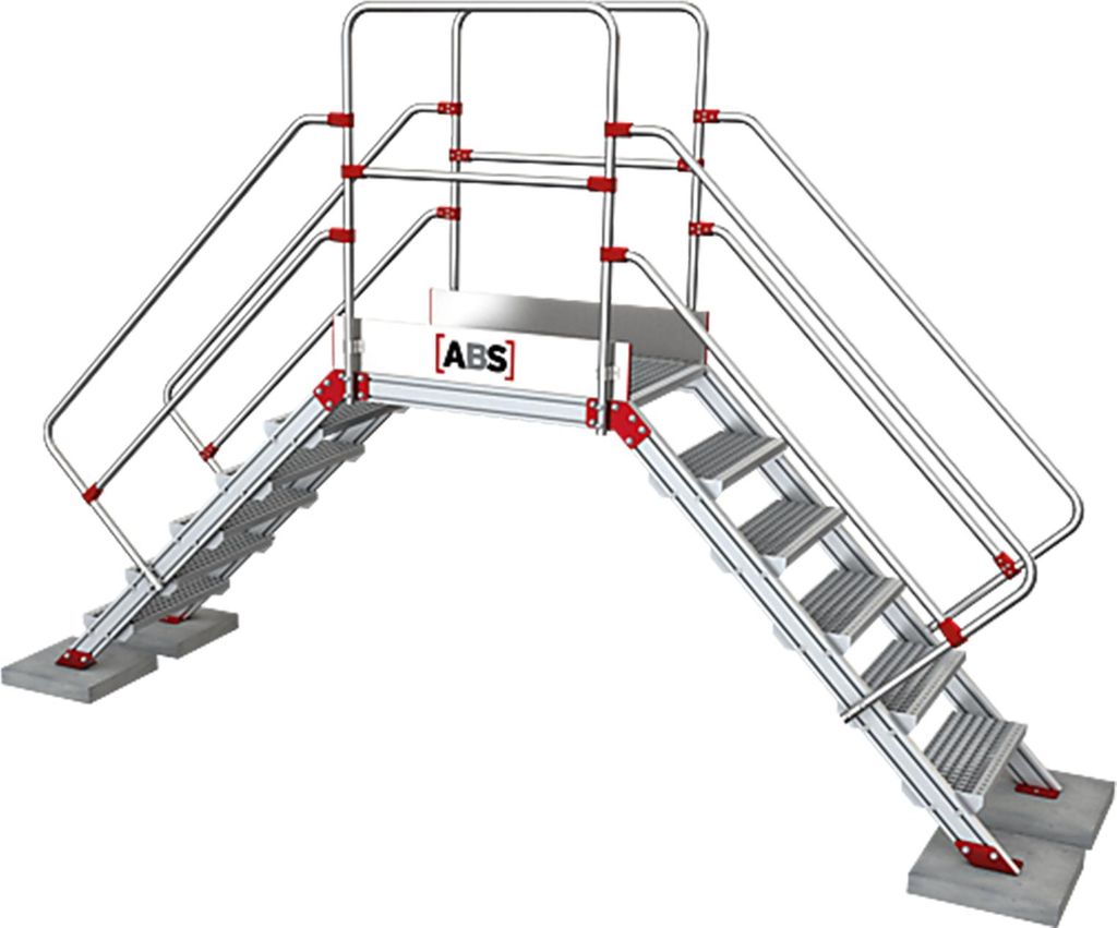 ABS Überstieg mit 1200mm Höhe & 800mm Podest Länge