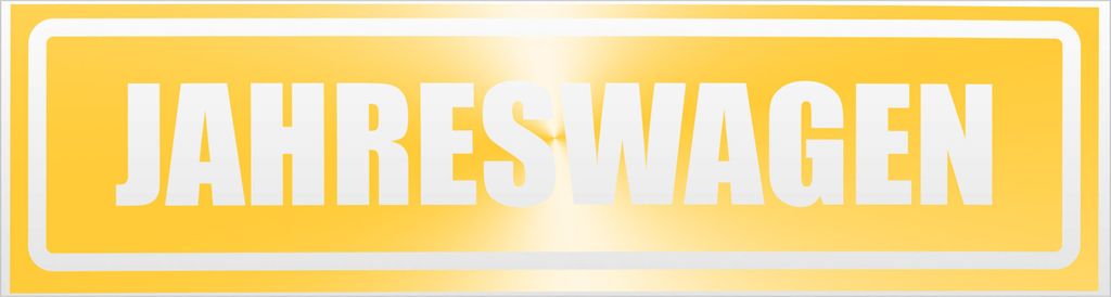 Kiwistar Jahreswagen invertiert Magnetschild Schild magnetisch - 60cm Gelb - reflektierend - Magnetfolie für Auto PKW Kfz