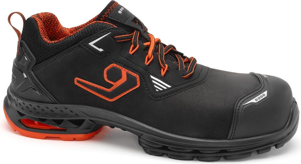 BASE B1711B run at work Sicherheitsschuh Amsterdam S3S nach EN ISO 20345:2022 S3S ESD LG FO SR schwarz Größe 45