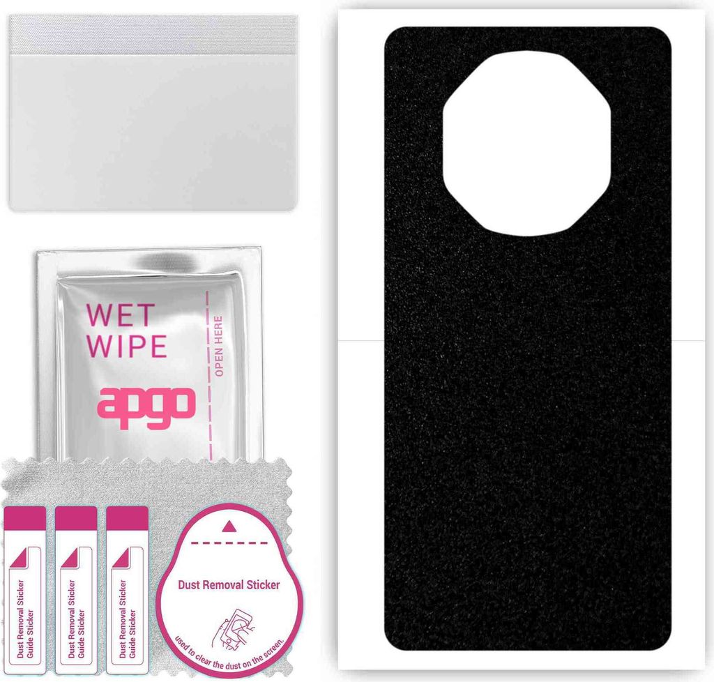 apgo Rückseite Schutzfolie, Skin, kompatibel mit Huawei Mate 40 RS Porsche Design, Hinten Displayschutzfolie aus Vinylfolie, kratzfest, einfache M...