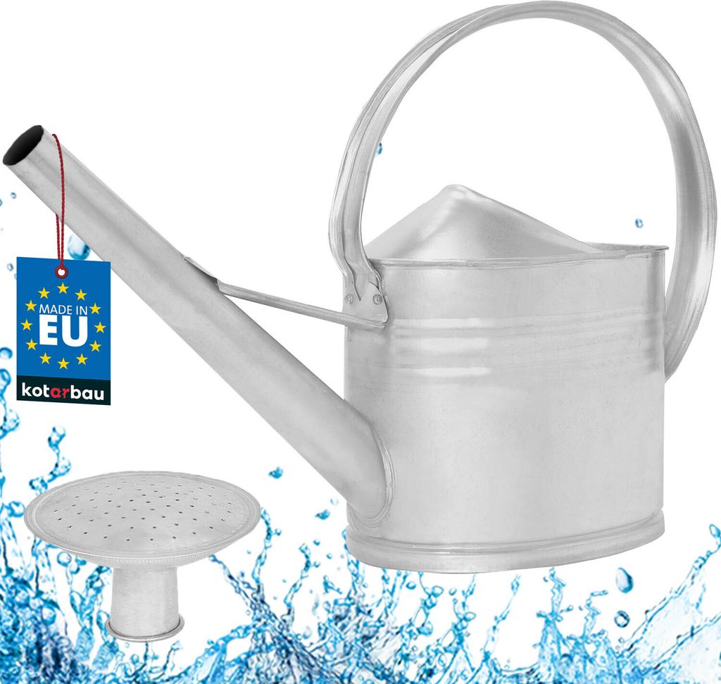 KOTARBAU® Konewka Metalowa z Sitkiem 8 L Konewka Blaszana Zdjęcie produktu 